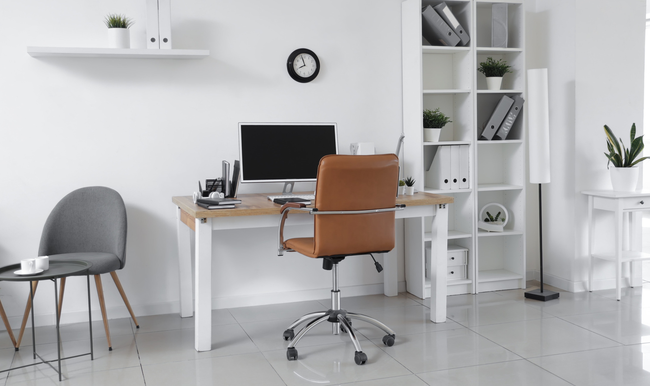 small business owner dependency working alone at desk